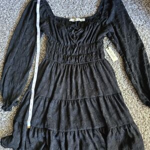 *NWT*Junior's Liberty Love Long Sleeve Skater Dress